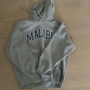 Brandy Melville Gray malibu Hoodie john galt